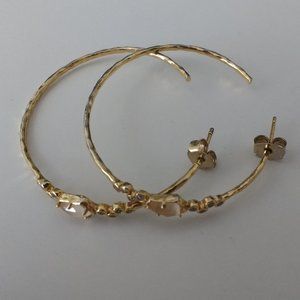 Anthropologie Medium-sized Gold Hoops